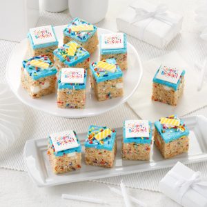 Birthday Rice Krispie Mini Gift Box