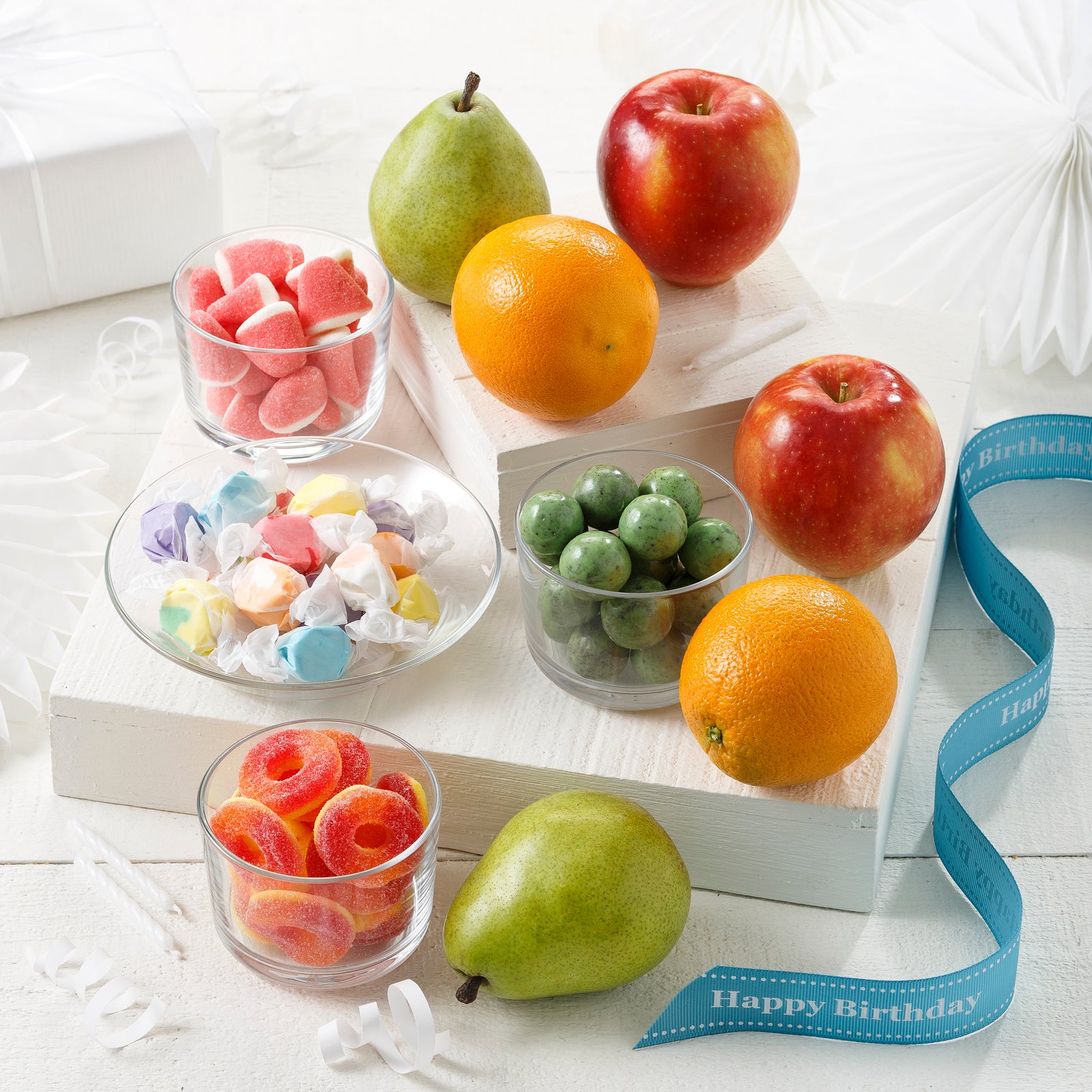 Happy Birthday Fruit & Treats Gift Box - Image 2