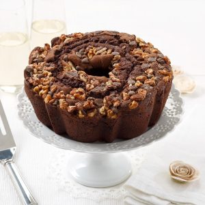 8 Double Chocolate Walnut Coffee Cake